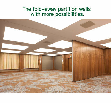 Un bon prix. Wooden Finish Movable Partition Wall with 304 Stainless Steel Roller and Dupont POM Roller for Office Framed Construction en ligne