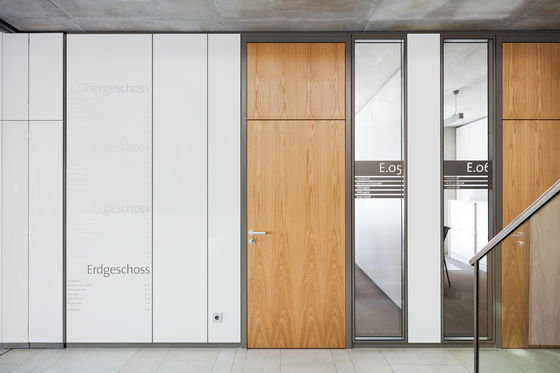 acheter Murs de cloisons en verre à cadre en aluminium pour bureaux Murs en verre double vitré insonorisé online manufacture