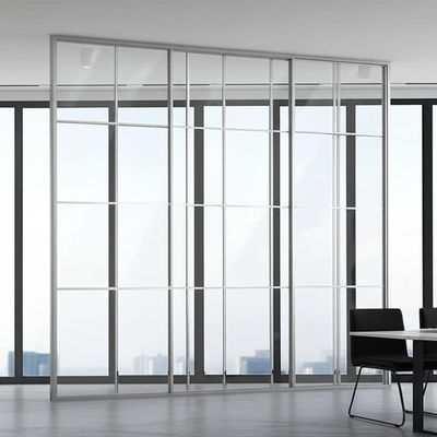 Un bon prix. Office Glass Partition Wall with 108mm/90mm Thickness Up to 3000mm Height and 1200mm Grid Width for Aluminum Frame en ligne
