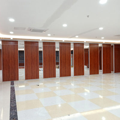 Salle de banquets acoustique séparateur de mur mobile séparateur de mur en bois système de cloisons coulissantes