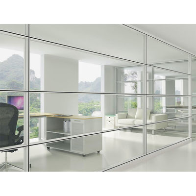 Un bon prix. Modern Glass Partition Wall with Stainless Steel 304# Accessories 100mm Thickness and 4500mm Height for Office Spaces en ligne