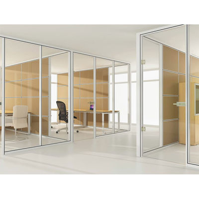 Parement de bureau en verre double trempé à vitrage unique pour le centre de conférence