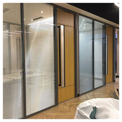 Partitions de bureau démontables personnalisées à vitrage unique