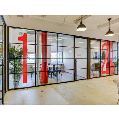Un bon prix. Partitions murales de bureaux vitrées à vitrage unique Partitions de salles de réunion en ligne