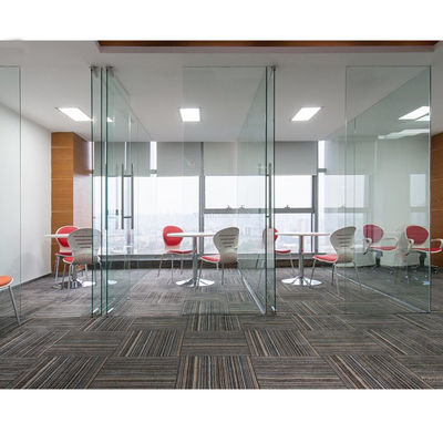 Un bon prix. Parement de bureau en verre à cadre d'aluminium vitré unique Parement de bureau en verre en ligne