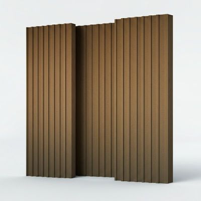 Parement acoustique en bois d'épaisseur de 68 cm