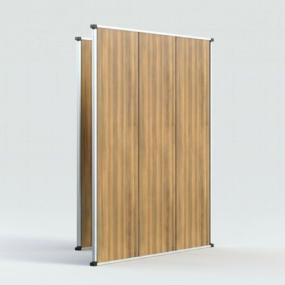 Murs de cloisonnage pliables et souples, cloisonnage en aluminium résistant au son avec finition en bois