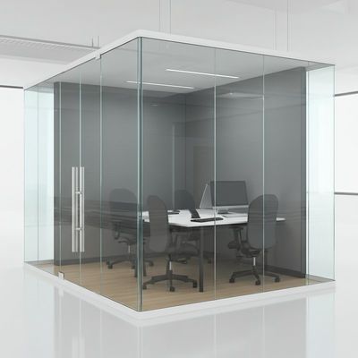 Mur de bureau moderne à vue complète Mur de cloison en verre de bureau