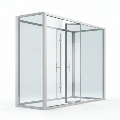 Portes de paroi de séparation en verre pour intérieurs de bureaux