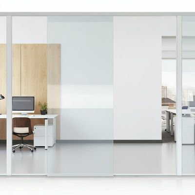 Un bon prix. Murs mobiles à double papier Murs de cloisons en verre pour bureau pour le glissement insonorisé en ligne