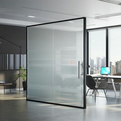 Diviseurs de pièce insonorisés Murs de cloison de bureau en verre panoramique fixes