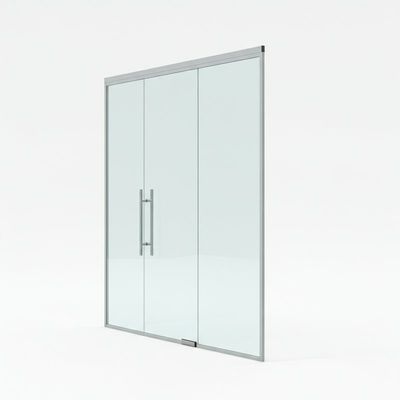 Un bon prix. Vue complète du mur de séparation en verre vitré unique avec cadre en aluminium pour les bureaux modernes en ligne