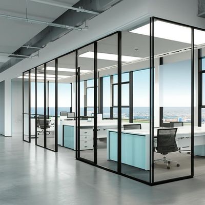 Un bon prix. Single Glazed Office Glass Partition Wall with Sound Insulation and 108mm/90mm Thickness for Panoramic System en ligne